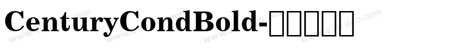CenturyCondBold字体转换