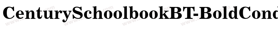 CenturySchoolbookBT-BoldCond字体转换