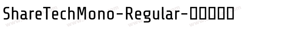 ShareTechMono-Regular字体转换