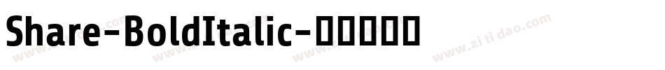 Share-BoldItalic字体转换