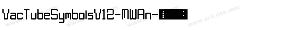 VacTubeSymbolsV12-MWAn字体转换