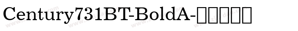 Century731BT-BoldA字体转换