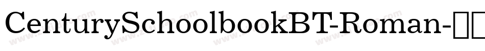 CenturySchoolbookBT-Roman字体转换