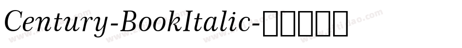 Century-BookItalic字体转换