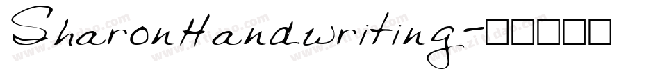 SharonHandwriting字体转换