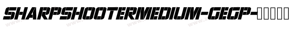 SharpshooterMedium-gegp字体转换