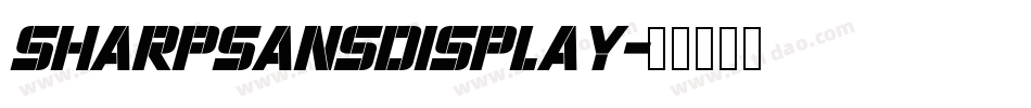 sharpsansdisplay字体转换