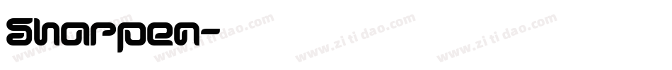 Sharpen字体转换