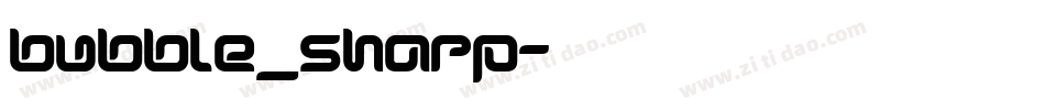 bubble_sharp字体转换