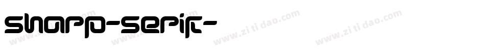 sharp-serif字体转换