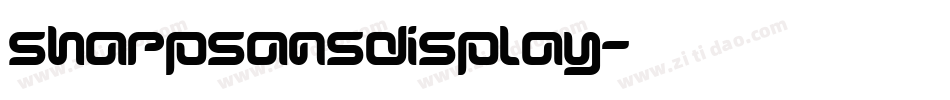 sharpsansdisplay字体转换