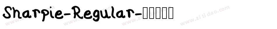 Sharpie-Regular字体转换