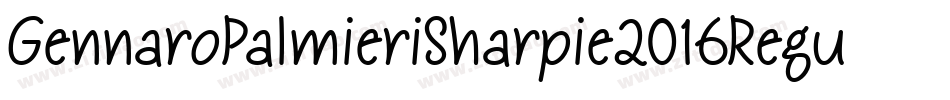 GennaroPalmieriSharpie2016Regular-BAJn字体转换
