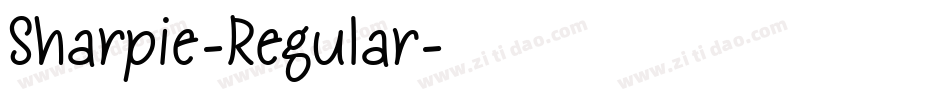 Sharpie-Regular字体转换
