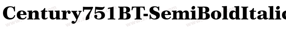 Century751BT-SemiBoldItalicB字体转换