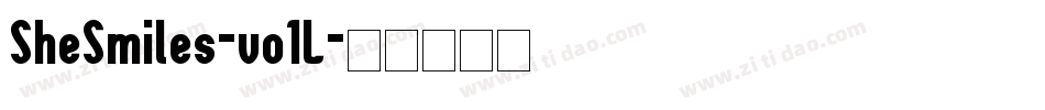 SheSmiles-vo1L字体转换