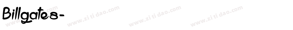 Billgates字体转换