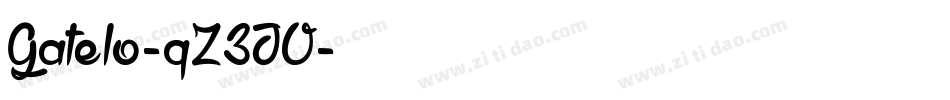 Gatelo-qZ3JV字体转换