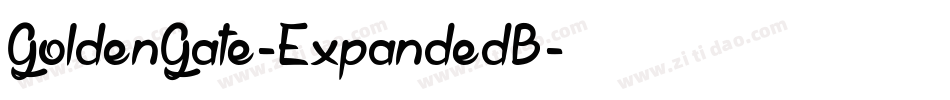 GoldenGate-ExpandedB字体转换
