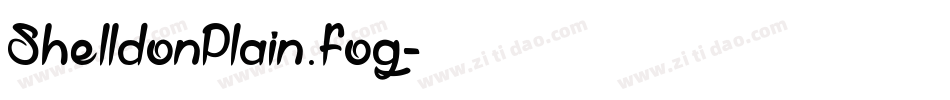 ShelldonPlain.fog字体转换