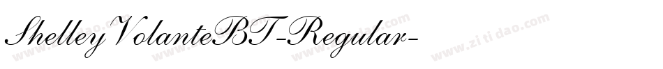 ShelleyVolanteBT-Regular字体转换