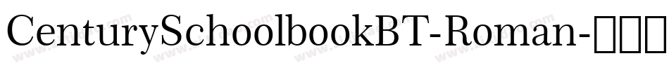 CenturySchoolbookBT-Roman字体转换
