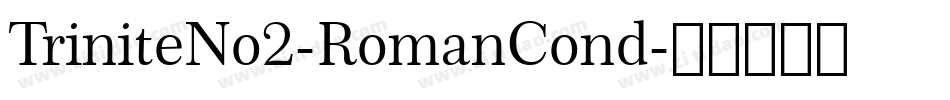TriniteNo2-RomanCond字体转换