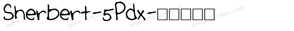 Sherbert-5Pdx字体转换