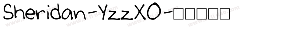 Sheridan-YzzXO字体转换