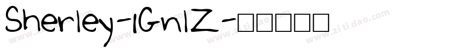 Sherley-1GnlZ字体转换