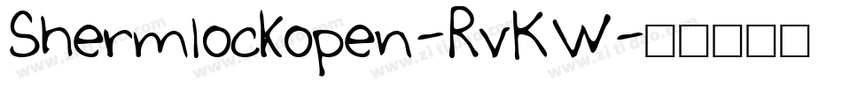 Shermlockopen-RvKW字体转换