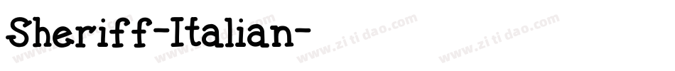 Sheriff-Italian字体转换