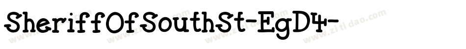 SheriffOfSouthSt-EgD4字体转换