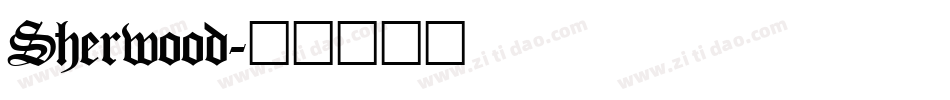 Sherwood字体转换