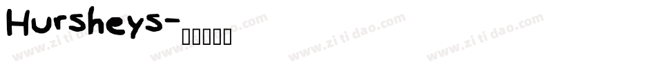 Hursheys字体转换