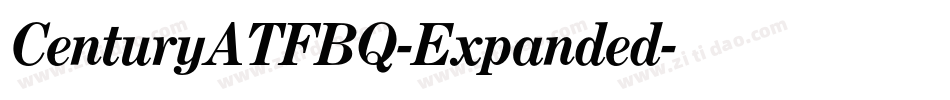 CenturyATFBQ-Expanded字体转换
