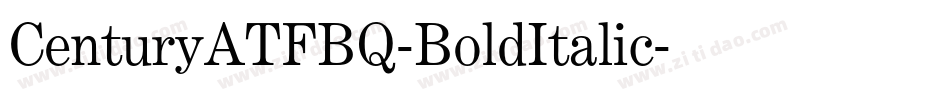 CenturyATFBQ-BoldItalic字体转换