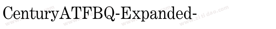 CenturyATFBQ-Expanded字体转换