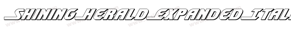 ShiningHeraldExpandedItalic-KrWZ字体转换 ShiningHeraldExpandedItalic-KrWZ字体转换