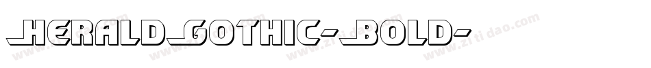 HeraldGothic-Bold字体转换