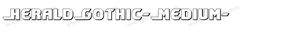 HeraldGothic-Medium字体转换