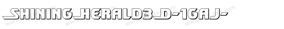 ShiningHerald3D-1gaj字体转换
