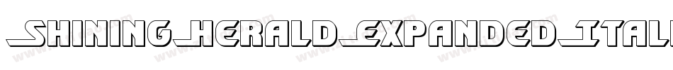 ShiningHeraldExpandedItalic-KrWZ字体转换 ShiningHeraldExpandedItalic-KrWZ字体转换