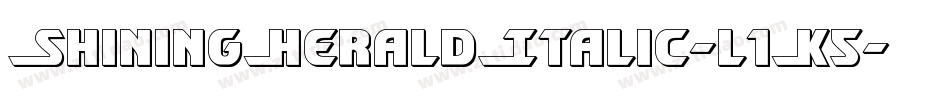 ShiningHeraldItalic-l1K5字体转换