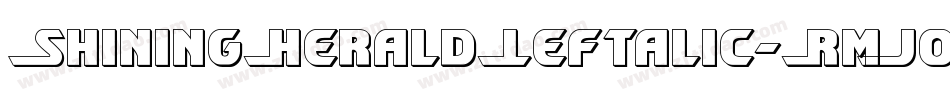 ShiningHeraldLeftalic-RmJo字体转换
