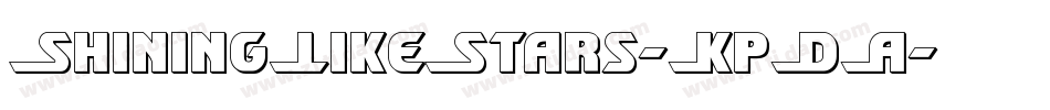 ShiningLikeStars-KpDA字体转换