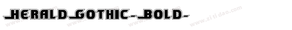 HeraldGothic-Bold字体转换