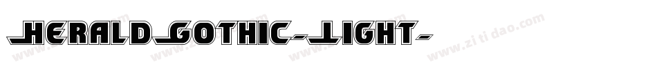HeraldGothic-Light字体转换