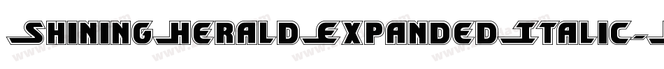 ShiningHeraldExpandedItalic-KrWZ字体转换 ShiningHeraldExpandedItalic-KrWZ字体转换