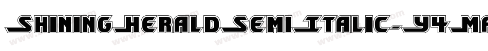 ShiningHeraldSemiItalic-Y4Ma字体转换